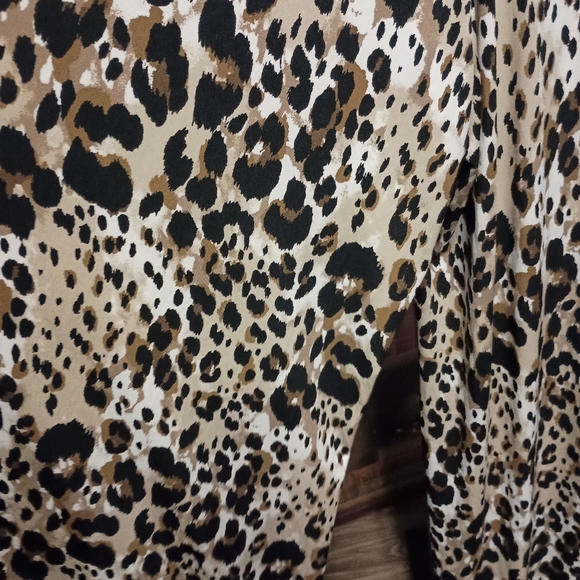 "C"est 1946 animal print wide leg pants sz26/28 - Picture 2 of 5
